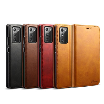 Caixa feita sob encomenda genuína personalizada do telefone da carteira de Samsung do caso à prova de choque imaculável