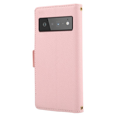 As caixas do telefone do pixel de Tpu Google cobrem Flip Stand Leather Scratchproof