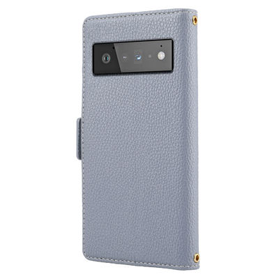 As caixas do telefone do pixel de Tpu Google cobrem Flip Stand Leather Scratchproof