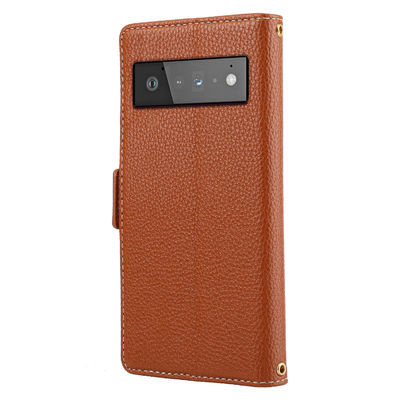 As caixas do telefone do pixel de Tpu Google cobrem Flip Stand Leather Scratchproof
