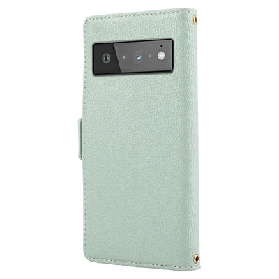 As caixas do telefone do pixel de Tpu Google cobrem Flip Stand Leather Scratchproof