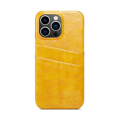 Durabilidade de Max Leather Phone Cases Dirtproof do iPhone 14 feito sob encomenda pro