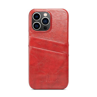 Durabilidade de Max Leather Phone Cases Dirtproof do iPhone 14 feito sob encomenda pro