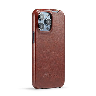 Exemplo magnético de couro genuíno luxuoso excelente do OEM Iphone 14 das caixas do telefone