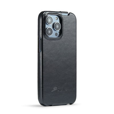 Exemplo magnético de couro genuíno luxuoso excelente do OEM Iphone 14 das caixas do telefone