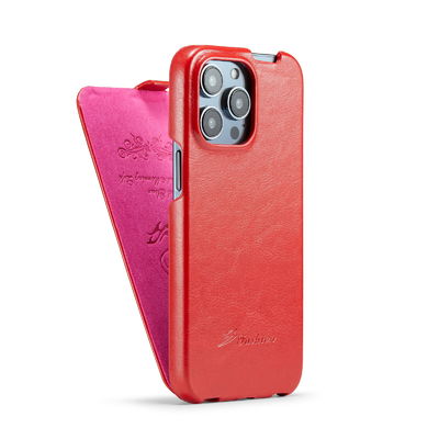 Exemplo magnético de couro genuíno luxuoso excelente do OEM Iphone 14 das caixas do telefone