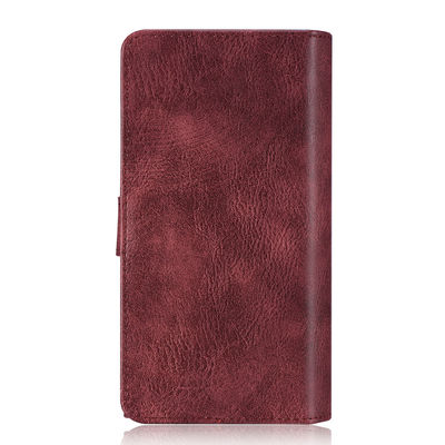 Caixas de couro à prova de choque Flip Card Holder Wallet imaculável do telefone do plutônio