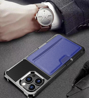 Titular do cartão magnético excelente para o couro 13 imaculável de Iphone 12