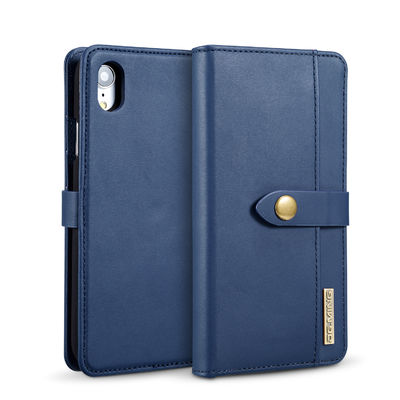 Estilo moderno inofensivo de couro genuíno luxuoso da caixa da carteira do ODM Iphone