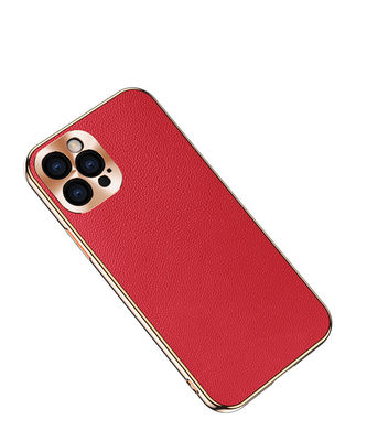 Caixa de couro luxuosa de couro genuína da carteira de Iphone das caixas do telefone