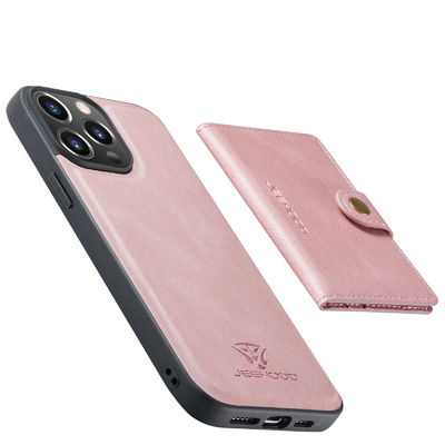 Caixa impermeável à prova de choque do telefone do ODM do caso de couro luxuoso sem emenda de Iphone