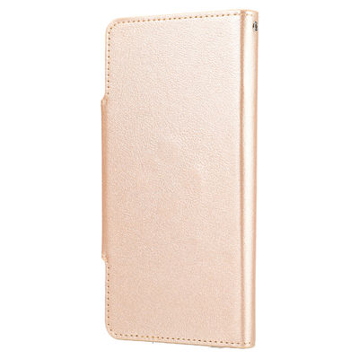 Genuíno luxuoso de couro do plutônio dos casos protetores de Iphone da carteira do OEM/ODM