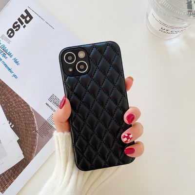 Abaixo da tampa traseira de couro genuína de couro do telefone dos desenhos animados para pro máximo do iPhone 12