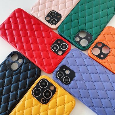 Abaixo da tampa traseira de couro genuína de couro do telefone dos desenhos animados para pro máximo do iPhone 12