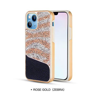 Caixa personalizada do telefone de Diamond Phone Cases Glossy Luxury Samsung imaculável
