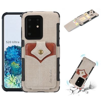 Caixa de couro multifuncional do telefone dos exemplos protetores genuínos luxuosos de Samsung