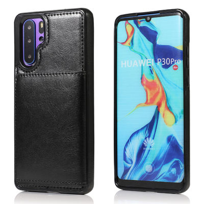 O telefone à prova de choque de couro encaixota a caixa imaculável do telefone da tampa traseira de TPU