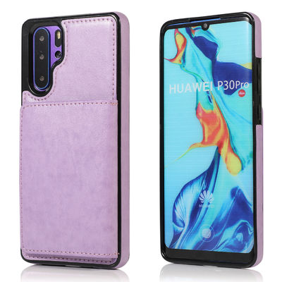 O telefone à prova de choque de couro encaixota a caixa imaculável do telefone da tampa traseira de TPU