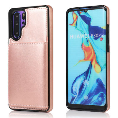 O telefone à prova de choque de couro encaixota a caixa imaculável do telefone da tampa traseira de TPU