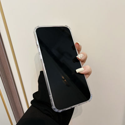 Casca de celular de silicone lisa para proteção do Iphone 8 Material transparente
