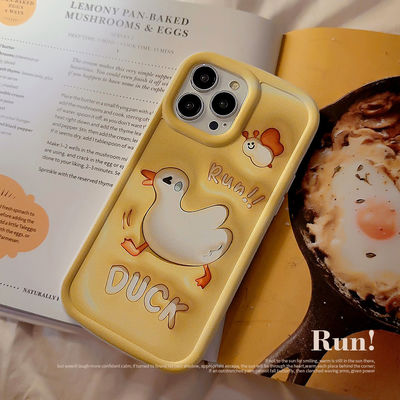 Stereoscópico 3D Fun Duck Apple Phone Case Iphone 11 12 14 13 14pro Max Pacote Completo